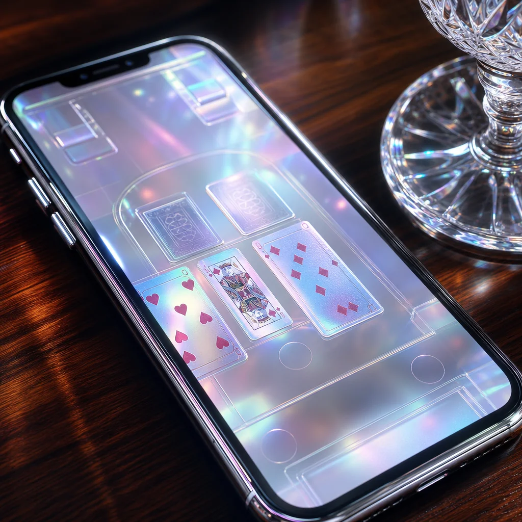 Player checking casino withdrawal on mobile phone